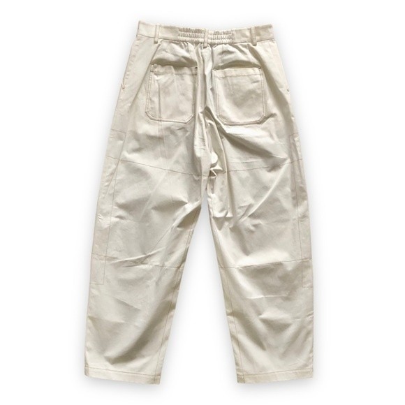 Gentle Herd Men's Stitched Tapered 100% Cotton Trousers Off White Nwt Size Large — image 3 of 8
